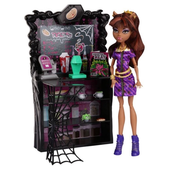 Monster High The Coffin Bean Cafe Playset, a coffee shop-themed Brand NEW! - Picture 4 of 10